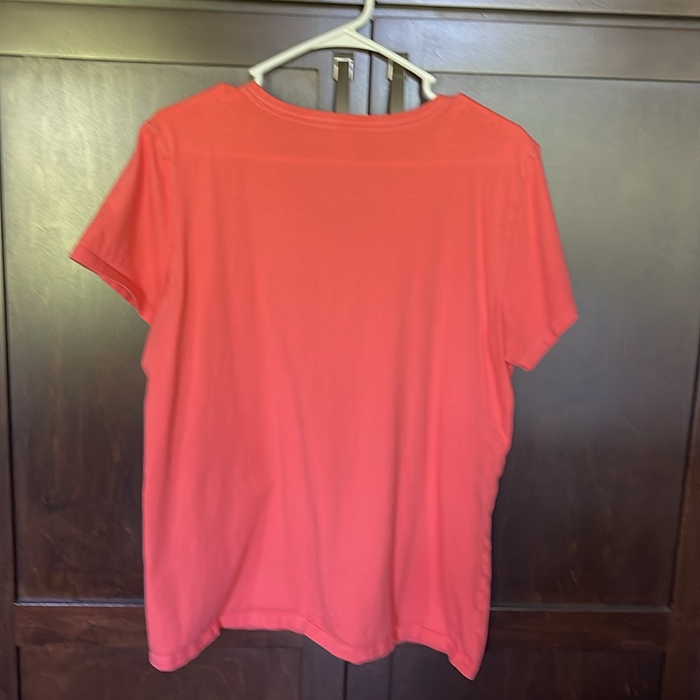 Women’s Life is Good positive daisy shirt. Great condition, orange, size large - Picture 3 of 5